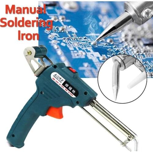 EU/US Plug 60W Hand-held Soldering Iron Gun Automatically Send Tin Rework Machine 110-240V