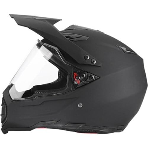 DOT ADULT Helmet for Dirtbike ATV Motocross MX Offroad Motorcyle Street bike Snowmobile HELMET with VISOR (Medium, Gloss