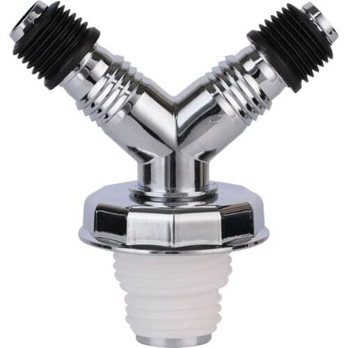 Floor Drain Joint Snap Adapter Universal Fit Sealing Ring Sewer Chrome Plated Special Elbow Pipe Connector Home Washing Machine