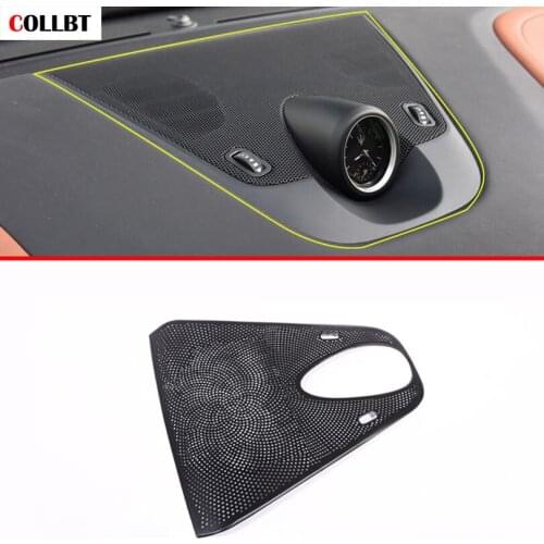 Car styling Aluminum Alloy Black Dashboard Speaker Cover Trim For Maserati Levante Auto Accessories