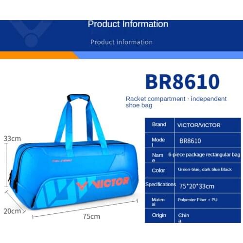 2021 Victor badminton tennis bags sport accessories racket bag Sports backpack athletic bag BR8610 handbag