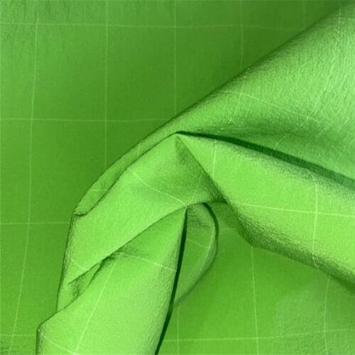 50cm*150cm Reflective Yarn Nylon Reflective Plaid Fabric Night Running Suit Down Jacket Fabric for DIY Sewing