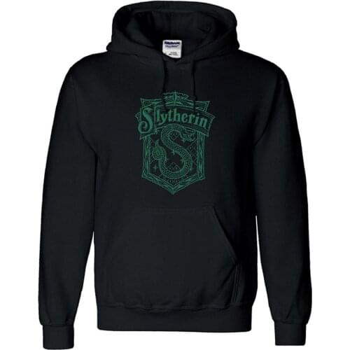 Slytherin Hoodie Sweatshirts Coat Jacket Hooded Hoodies Pullover Streetwear Tracksuit