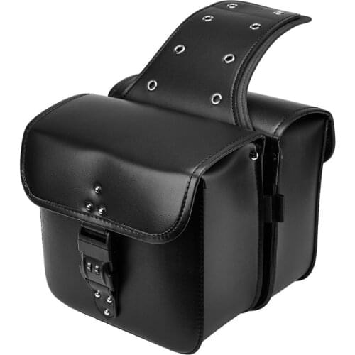 Universal For cruiser For Yamaha Vstar 650 Motorcycle Saddlebags Waterproof PU Leather For Honda Shadow vt 500 CBR For Dyna