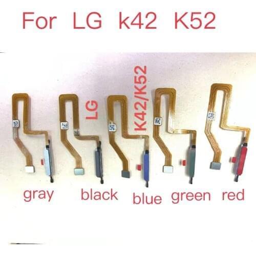 10PCS NEW Home Finger Reader Fingerprint Reader Touch ID Sensor Return Key Home Button Flex Cable For LG K42 K52