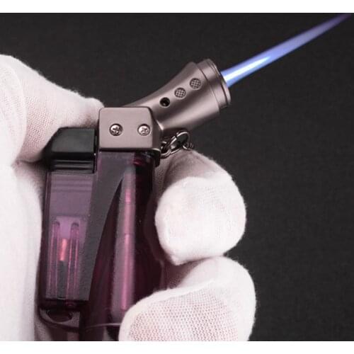 Windproof Refillable 1300'C Butane Jet Torch Gas Lighter for Cigarette Cigar