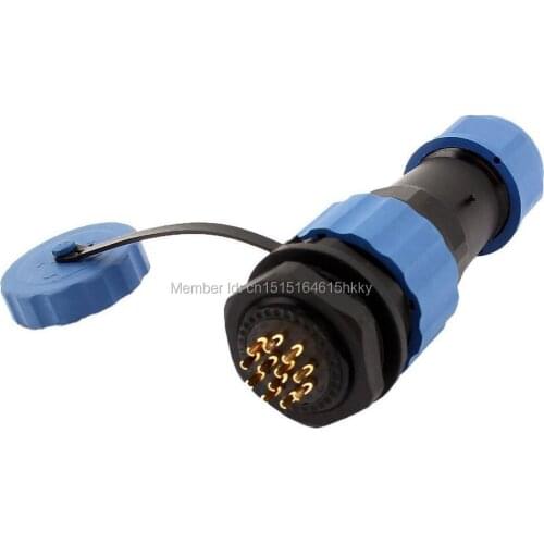 Waterproof Aviation Plug Socket SD20 20mm 12 Pin 12P Panel Mount Connector IP68