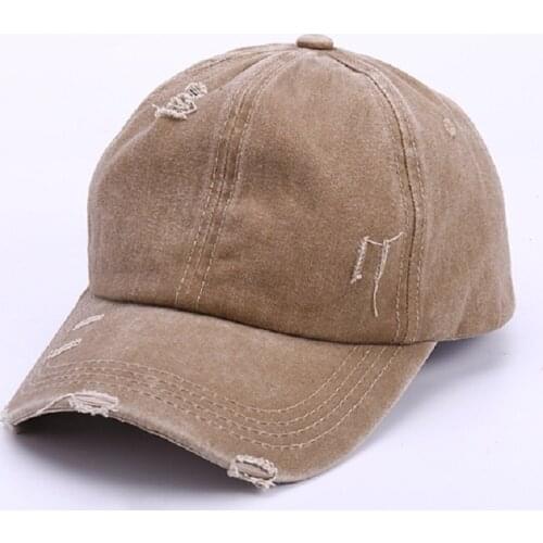 High Quality Adjustable Cotton Baseball Hat with Ring Outdoor Sports Sun Cap for Women Men Fashion Snapback Hat