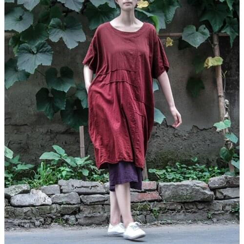 Women T Shirt Big Size Summer Casual Solid Color Tops O Neck Short Sleeve Plus Size Basic Long T Shirt Women Tops Vintage Shirt