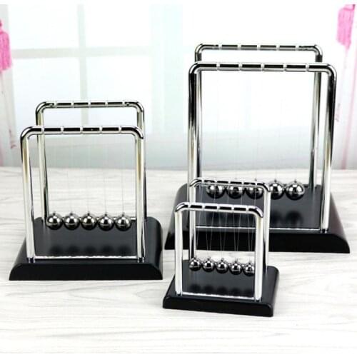 1pc Home Newton Cradle Balance Steel Balls School Teaching Supplies Physics Science Pendulum Desk Toy Gifts Home Decoration New