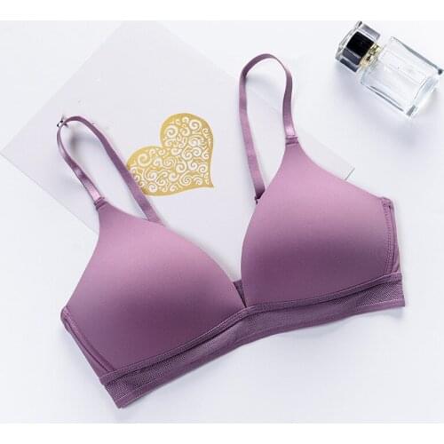 Women Bra Soft Wireless Women Sexy Lingerie Fashion Seamless Comfortable Bralette Female A B Cup Colorful Push Up Bras;wear