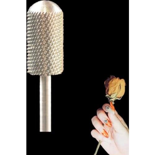 2pcs Carbide Nail Drill Bit - Large Barrel Smooth Top Bit -F