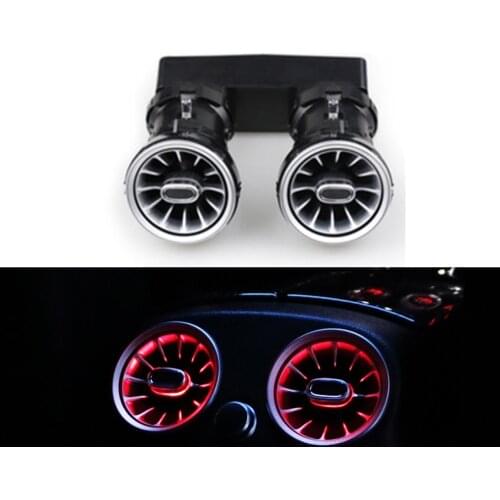 3/12/64 Colors Car Rear Air Vent Outlet Ambient Light Turbine Illuminate Neon Light For C/GLC/E Class W213 W205 X253 Atmosphere