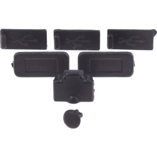 Practical New 7pcs Silicone Rubber Dust Proof Cover For Xbox One X Stopper Dustproof Kits Game Accessories