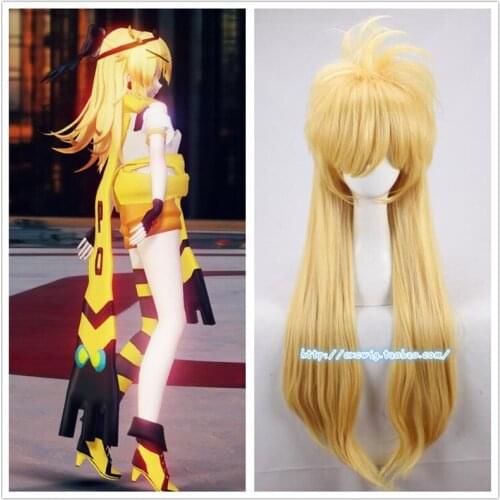 Anime Aotu World Cosplay God Rose Wig 85cm Long Fluffy Golden Wig Cosplay Costume Halloween Party Heat Resistant Synthetic Hair