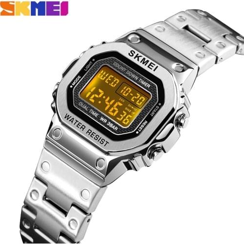 SKMEI Casual Female Waterproof Wristwatch Women Ladies Digital Watch Chronograph Calendar Sport Watches Clock Montre Femme 1433