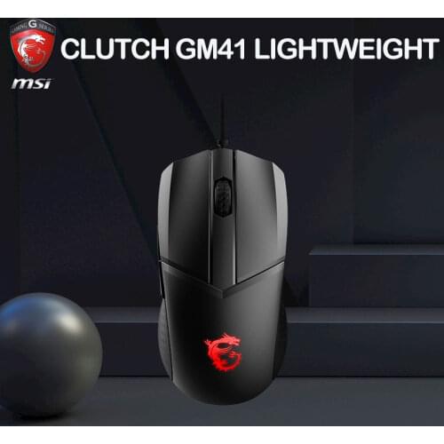 Ergonomic Wired Gaming Mouse MSI GAMING GEAR CLUTCH GM41 LIGHTWEIGHT Five Button Usb RGB For Laptop PC Gamer