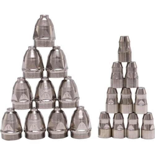 20Pcs P80 Plasma Cutting Torch Consumable Cutting CNC 80A P80 Plasma Torch Tip Electrode Nozzle