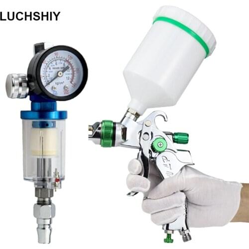 G2008 HVLP Paint Spray Gun Mini Professional Spray Gun Paint Airbrush Pneumatic Gun For Painting Decorating Car Aerograph Tool