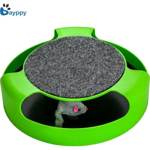 Interactive Cat Toys Amusement Simulation Rat Mouse Disk Multifunctional Disk Play Activity Pet Funny Toys for Cats Pet Supplies