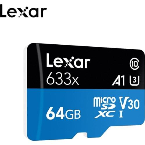 Lexar TF Card 633x 32GB 64GB Memory card Class 10 carte micro sd Card 128GB 256GB 512GB for 1080p full-HD 3D and 4K video