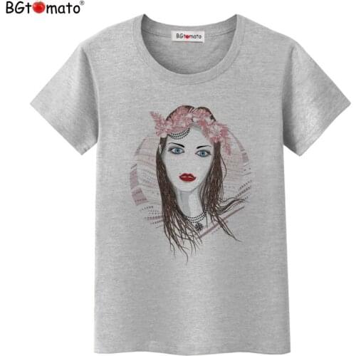 BGtomato Beautiful women t-shirts Hot sale original brand new tops short sleeve casual shirts summer cool tees cheap sale