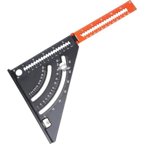 2-in-1 Triangle Bracket Extendable Arm Tool For Home Woodworking Measurement Tool 30cm Quick Read Square Layout Gauge