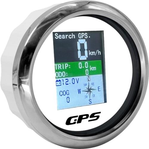 New 85mm Waterproof TFT Screen Digital GPS Speedometer Odometer Trip COG Voltmeter 9-32V with GPS Antenna