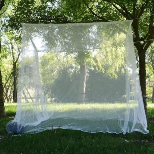 200*200*180cm Outdoor Camping Mosquito Net Tent Large Travel Camping Repellent Tent Hanging Bed Fishing Hiking with Storage Bag