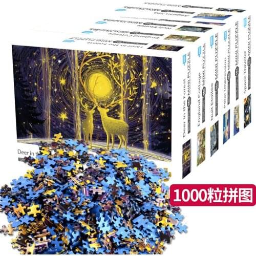 Jigsaw puzzles 1000 pieces wooden Assembling picture Landscape puzzles toys for adults children kids games educational Toys