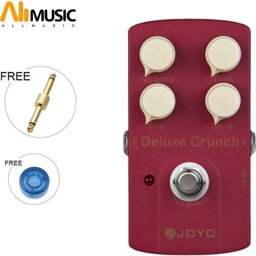 JOYO JF-39 Deluxe Crunch Electric Guitarra Violao Guitar Effect Distortion Pedal True Bypass Design with Free Pedal Connector