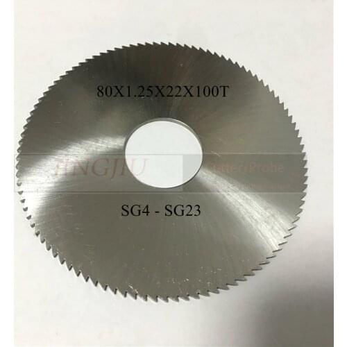 Flat Slotter SG4 - SG23(80x1.25x22x100T)in HSS for SILCA SERENISSIMA & XENIA & TECH3 EUROPA & MODULAR I-II-III-IV Key Machine