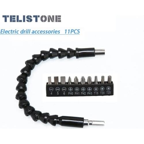Electric Drill Connection Flexible Shaft Bits Extension Screwdriver Bit Holder Screwdriver Head Set Power Tool Accessories