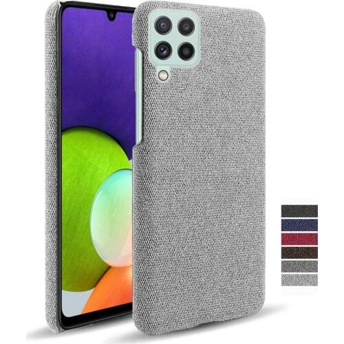 Luxury Cloth Business Case For Samsung Galaxy A22 A02 A02s A11 A12 Funda Slim Hard PC Cover For Samsung M02 M02s A 22 Capa Shell