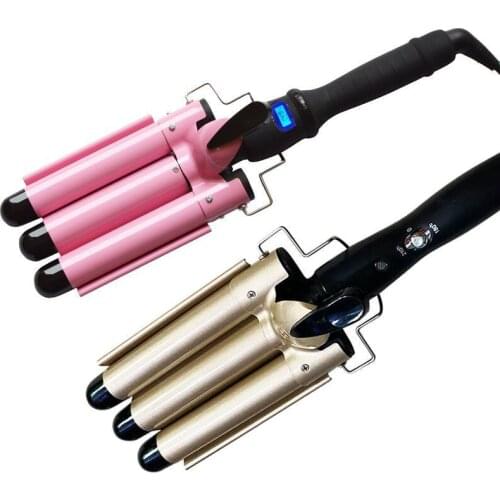 Hair Curling Iron Ceramic Triple Barrel Hair Electric Curler Egg Roll Hair Styling Tools Hair Waver Professional Curler Irons