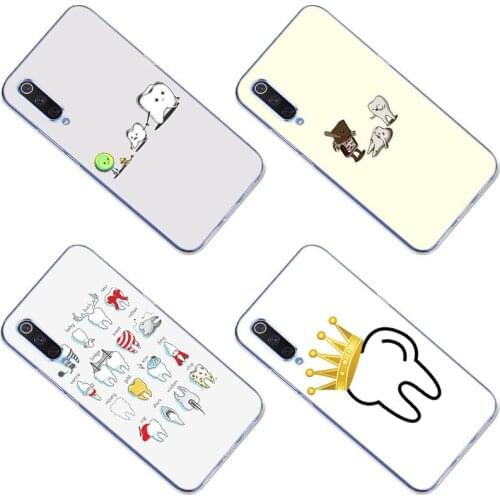 Dentist Dental Crowned Teeth Silicone Case for Xiaomi Mi POCO X3 NFC M2 X2 9SE 9T CC9 E A3 Note 10 Lite 10 ULTRA F2 Pro 5G Cover