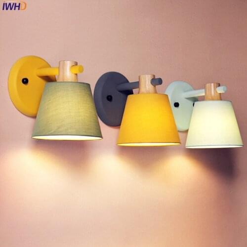 IWHD Nordic Modern Wall Light For Bedroom Living Room Bathroom Beside Lamp Creative Simple LED Wall Lights Sconces Arandela