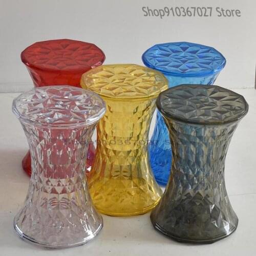 Diamond Crystal Stool European Style Transparent Fashion Creative Adult Shoe Changing Stool