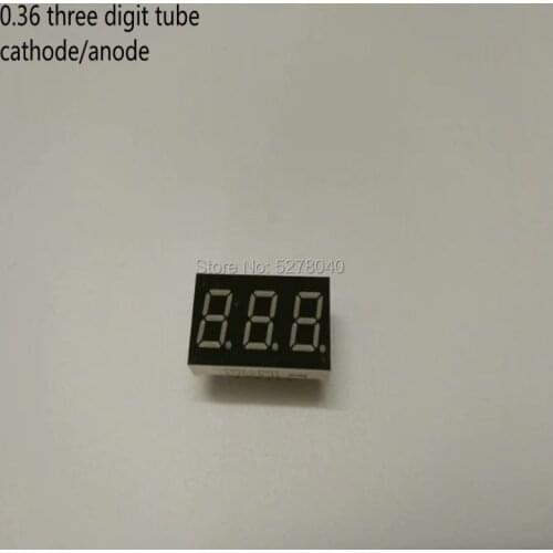 Three digit digital display tube led red 0.25 0.28 0.3 0.36 0.4 0.56 0.8 Plug-in digital tube counter 10pcs/lot
