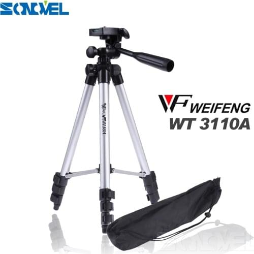WEIFENG WT3110A Aluminum Portable Camera Camcorder Tripod for Canon Nikon Olympus Digital Camera cellphone