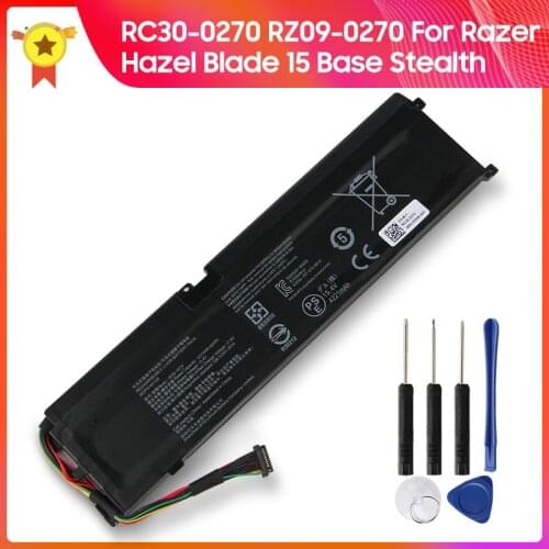 Replacement Battery RC30-0270 RZ09-0270 For Razer Hazel Blade 15 Base Stealth 2018 Series 4221mAh +Tool Authentic Laptop Battery