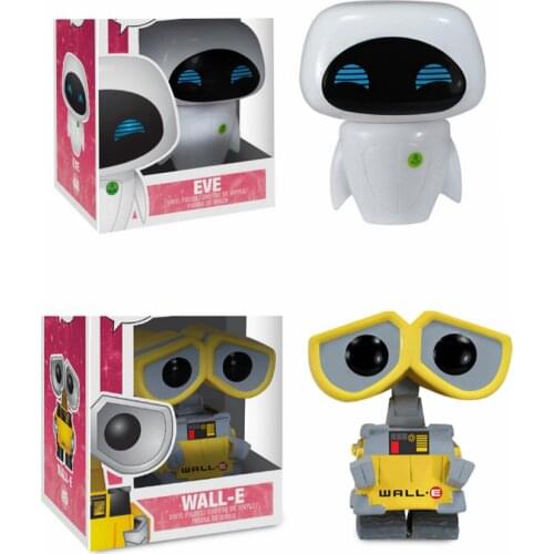 WALL-E Action Figures Model Vinyl Toy Doll With Box WALL-E and EVE Cartoon Cute Figure Keyring