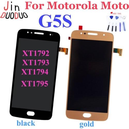 AAA+ For Motorola Moto G5S XT1793 XT1794 XT1792 LCD Disply Touch Screen Digitizer Assembly For Moto G5S XT1795 Lcd