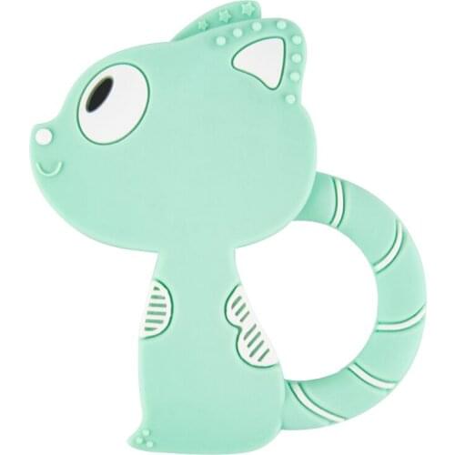 2PCS Baby Silicone Teether For Teeth Newborn Accessories Babies Teething Pacifier Holder Pendant Chewing Teether Toys For Infant