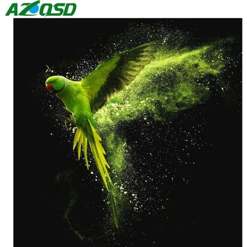 AZQSD 5D Diamond Embroidery Parrot Bird Mosaic Handicraft New Arrival Diamond Painting Animal Cross Stitch Rhinestone Home Decor