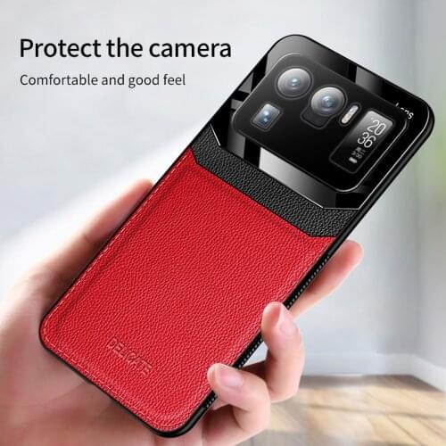 Leather Texture Phone Cover Case for Xiaomi Mi 11 Mi11 Ultra Soft Silicon Shockproof Coque For Xiaomi 11Pro 11Ultra 11Lite Cover