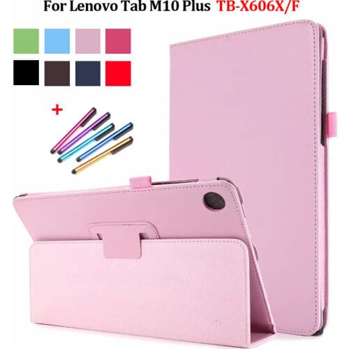 Tablet Funda For Lenovo Tab M10 Plus Case 10.3 Inch TB X606F X606X Flip Cover Stand Shell For Lenovo Tab M10 FHD Plus Case Coque