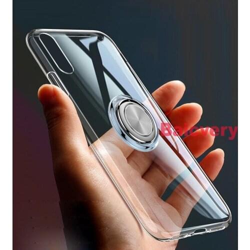 Case for TP-Link Neffos C9 Max Cover Magnetic Car Finger Ring Holder Soft TPU Shockproof Case for Neffos C9S X20 Pro Coque