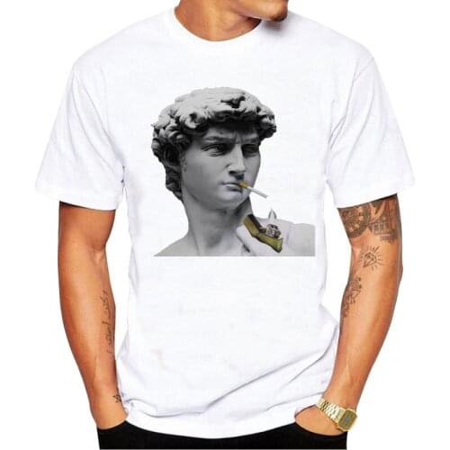 MICHELANGELO Printed T Shirt Summer T Shirt Popular Tees Amazing Short Sleeve Men Tops Unique Cool
