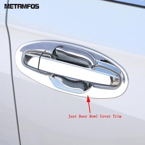 For Subaru XV Crosstrek SUV 2018 2019 2020 Chrome Door Handle Bowl Cover Trim Decoration Frame Exterior Accessories Car Styling